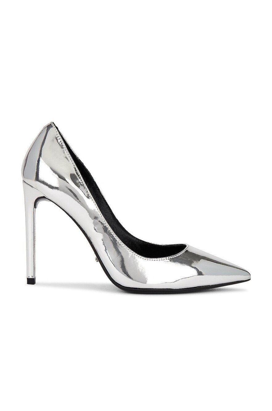 Tony Bianco Anja Heel in Silver Shine patent leather high stiletto heel